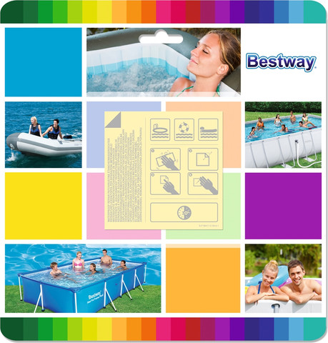 מדבקות פאטץ BESTWAY לתיקון בריכות וספא, דגם 62091
