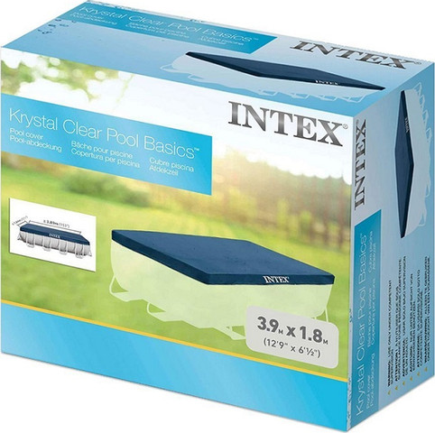 כיסוי עליון כחול INTEX לבריכה אולטרה מלבנית 200*400 דגם 28037