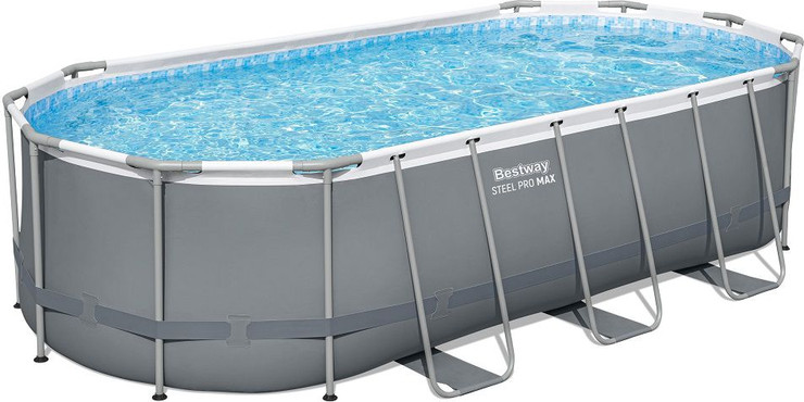 בריכת BESTWAY אולטרה אובלית 122*274*549 Steel Pro Max דגם 56710