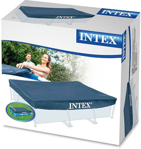 כיסוי עליון כחול INTEX לבריכת עמודים מלבנית 160*260 דגם 28036