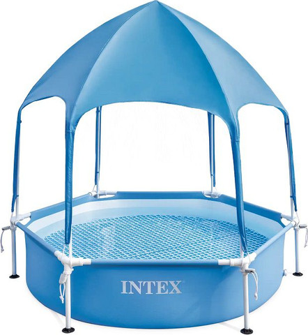 בריכת עמודים INTEX+גגון 38*183 דגם 28209