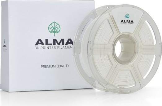 פילמנט איכותי מסוג +PLA מבית ALMA צבע לבן