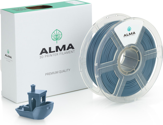 פילמנט איכותי מסוג +PLA מבית ALMA צבע אפור