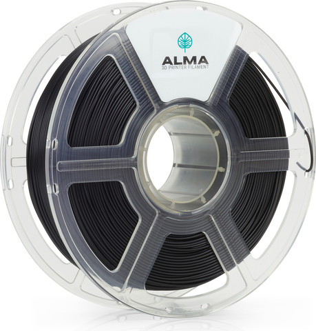 פילמנט איכותי מסוג +PLA מבית ALMA צבע שחור