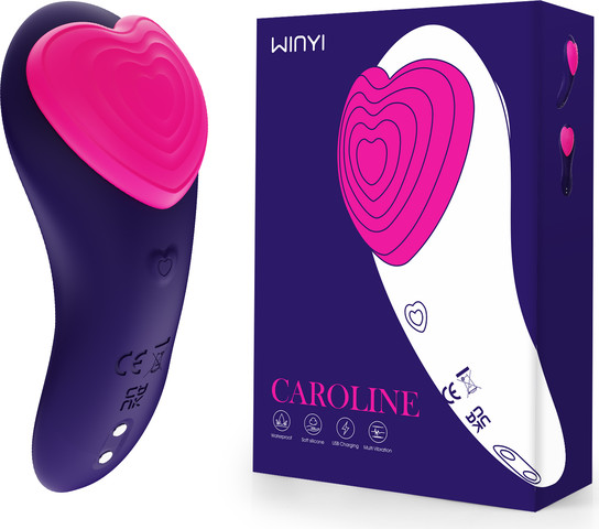 CAROLINE - ויברטור זוגי  קטן המופעל ע"י אפליקציה
