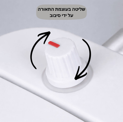 מנורת לופה עם תאורת לד- מגדילה פי 8