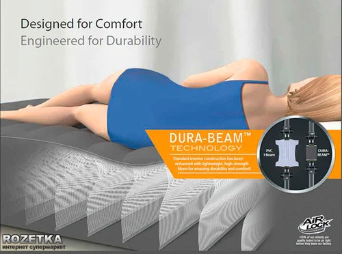 מזרן מתנפח זוגי Queen Dura-Beam Plus עם משאבה מובנית 203*152*46 ס״מ | INTEX | מק״ט 64414 |