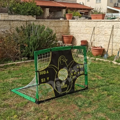 שער כדורגל מתקפל עם מטרה מפלסטיק 91*91*122 סמ PFG-402 מבית DERBY