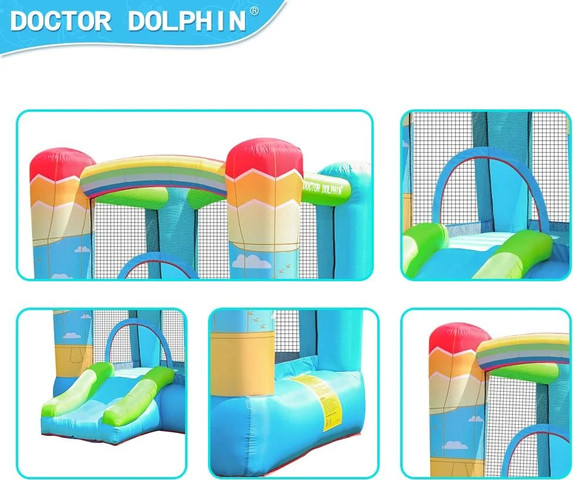 מתנפח מים עם מגלשה כפולה W73062 מבית Doctor Dolphin