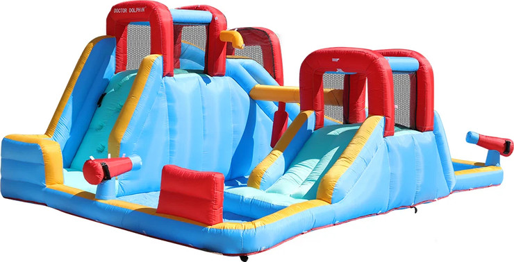 מתנפח מים ענק פלוס שתי מגלשות W73033 מבית Doctor Dolphin