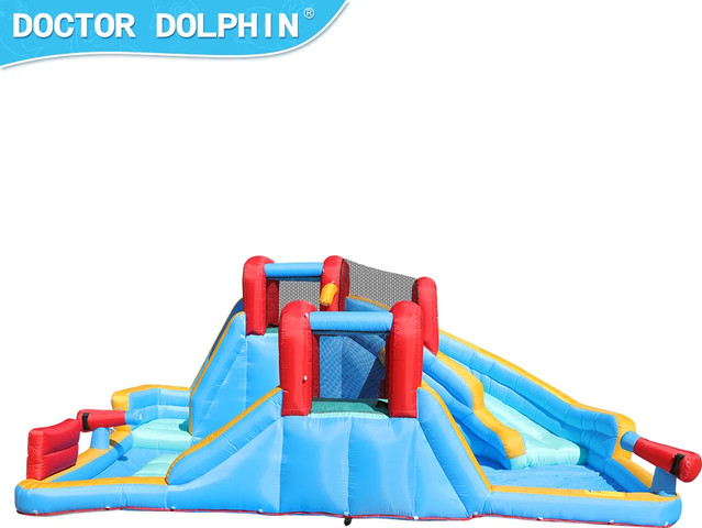 מתנפח מים ענק פלוס שתי מגלשות W73033 מבית Doctor Dolphin