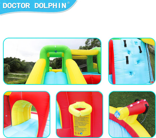 מתנפח מים פלוס שתי מגלשות W73018 מבית Doctor Dolphin