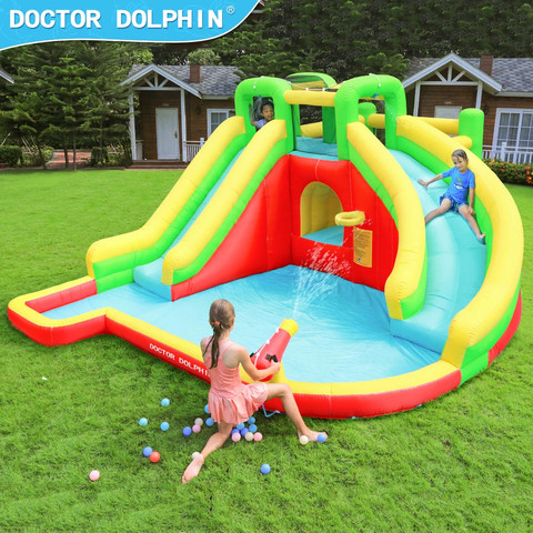 מתנפח מים פלוס שתי מגלשות W73018 מבית Doctor Dolphin
