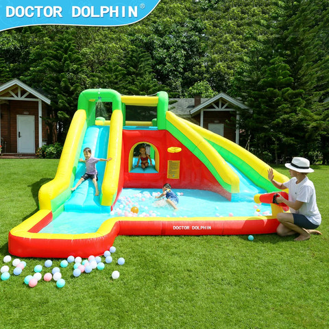 מתנפח מים פלוס שתי מגלשות W73018 מבית Doctor Dolphin