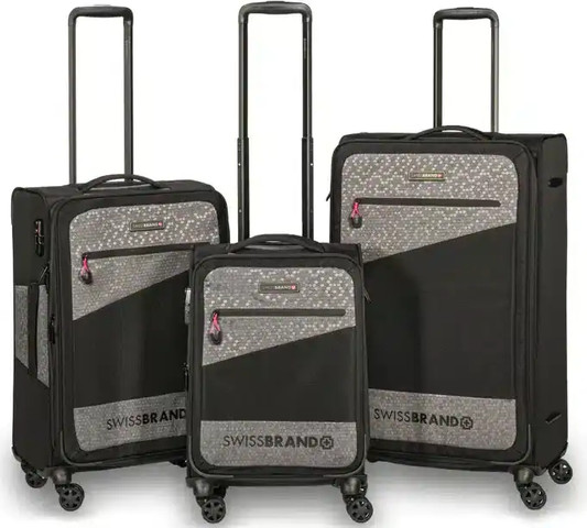סט 3 מזוודות רכות איכותיות ביותר! SWISS BRAND