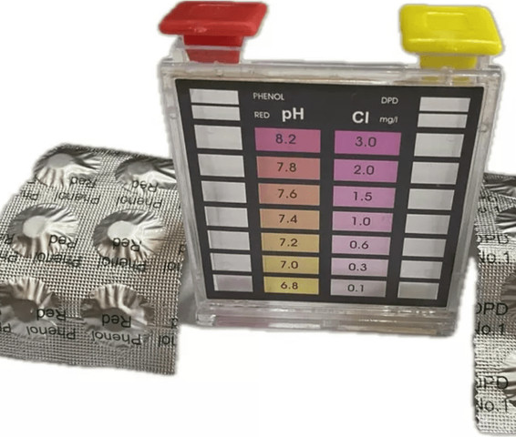 מבחנות לבדיקת כלור וחומציות PH בבריכה PACIFIX