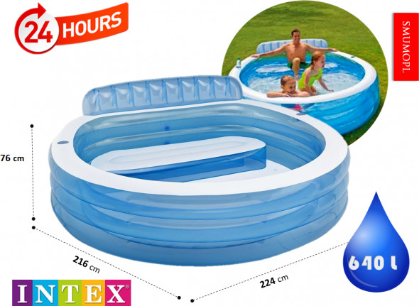 בריכה משפחתית מתנפחת INTEX 57190