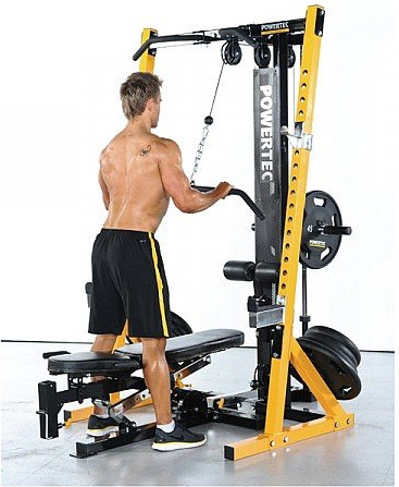 כלוב משקולות עם פולי עליון POWERTEC WB-HR SET