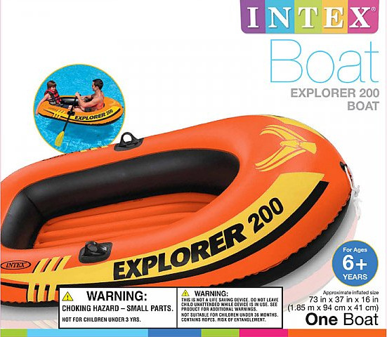 סירה מתנפחת לשניים 200 EXPLORER דגם 58330 INTEX