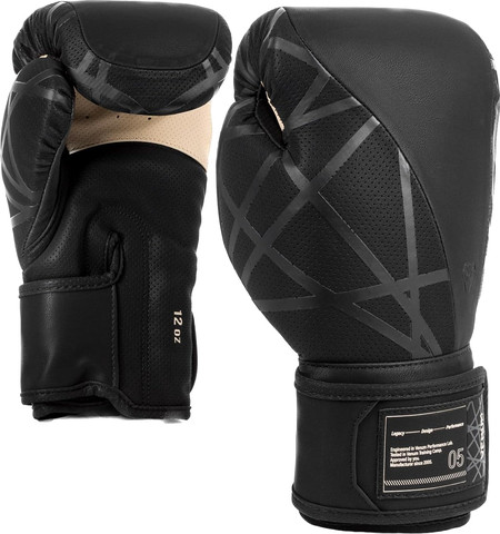 כפפות איגרוף שחורות Venum Tecmo 2.0 Boxing Gloves Black 12oz