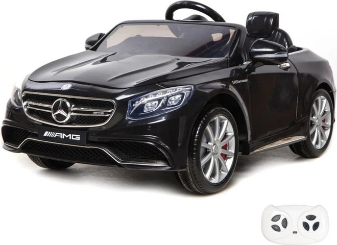 מכונית ממונעת לילדים מרצדס 12 וולט GLA 45 AMG לבן/שחור BOBTOYS