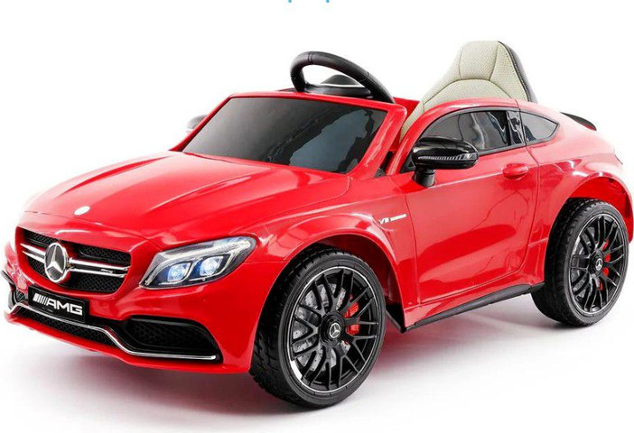 מכונית ממונעת מרצדס לילדים 12V AMG C 63 S כולל שלט BOBTOYS