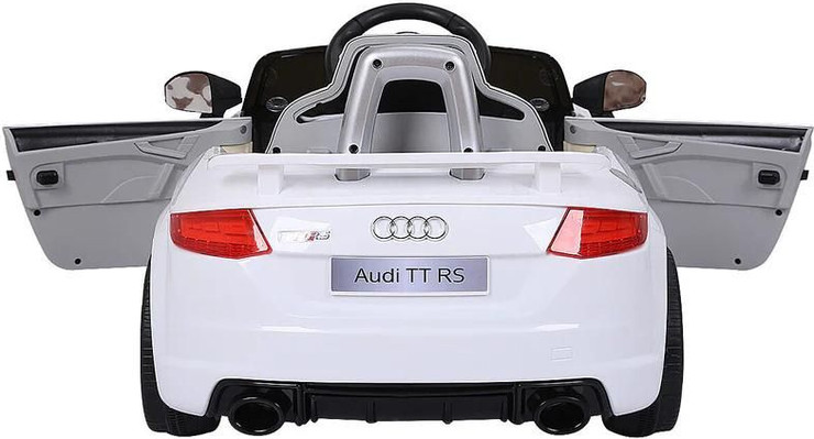 מכונית ספורט ממונעת לילדים 12V אאודי שחורה כולל שלט חכם BOBTOYS Audi TT RS
