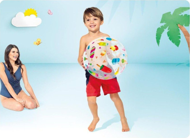 כדור צבעוני לים ולבריכה אינטקס 51 ס''מ INTEX 59040