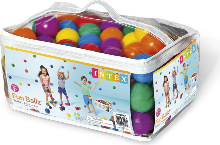 תיק 100 כדורים לבריכת כדורים 6.5 ס''מ INTEX 49602
