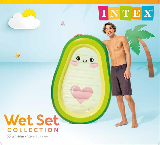 מזרון ים אינטקס אבוקדו 180X124 ס''מ INTEX 58739