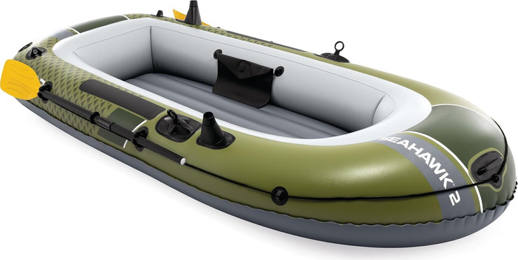 סירת גומי מתנפחת אינטקס INTEX 66332 SeaHawk 2 *כולל משאבה ומשוטים*