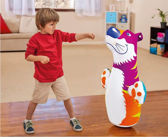 בובת נחום תקום מתנפחת דגם נמר אינטקס INTEX 44669 3D Bop Bag