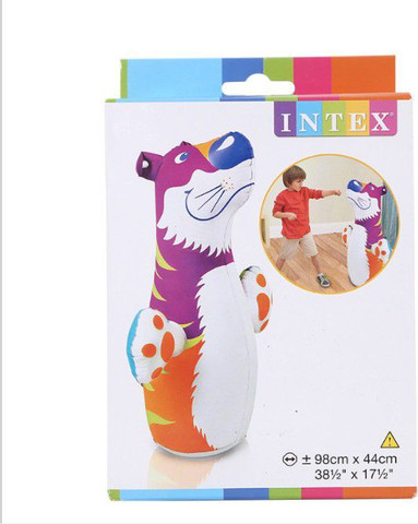 בובת נחום תקום מתנפחת דגם נמר אינטקס INTEX 44669 3D Bop Bag
