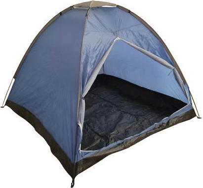 אוהל ‏משפחתי ל-4 אנשים קמפטאון 200x200x130 ס”מ גימור כחול CAMPTOWN 9765 Basic
