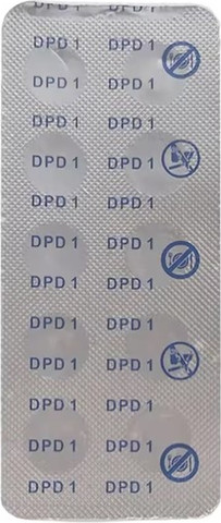 10 כדורי DPD לבדיקת כלור במים PACIFIX