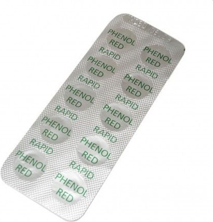 10 כדורי PHENOL RED לבדיקת חומציות PH במים PACIFIX