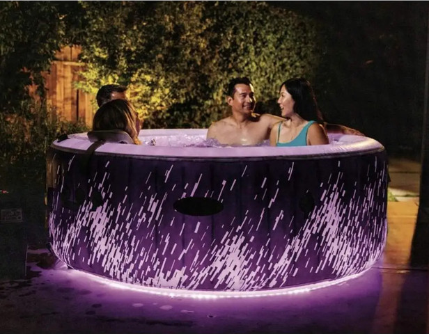 ג'קוזי מתנפח ל-4 אנשים עם תאורה 196 ס''מ אינטקס INTEX 28494 *כולל כיסוי*