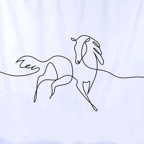 וילון אמבטיה סוס 120/180  Art A36-5