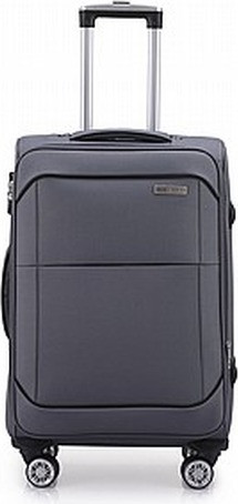 סט 3 מזוודות סוויס Swiss Alpine 2.0 Soft 20+24+28" - אפור