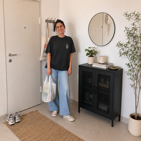 מזנון קומודה מתכת בצבע שחור מט | Web