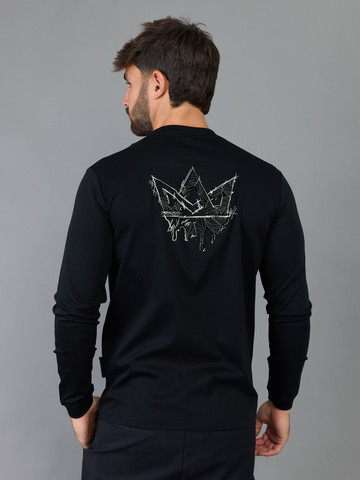 חולצת טישירט ארוכה אלדו מורו Back Crown גברים - אלדו מורו - Black