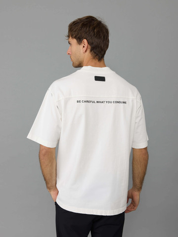 חולצת טישירט קצרה אליקסיר Front & Back Print גברים - אליקסיר - White