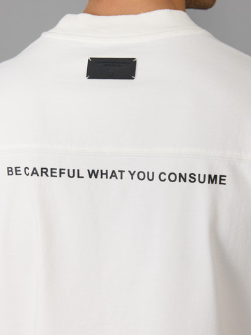 חולצת טישירט קצרה אליקסיר Front & Back Print גברים - אליקסיר - White