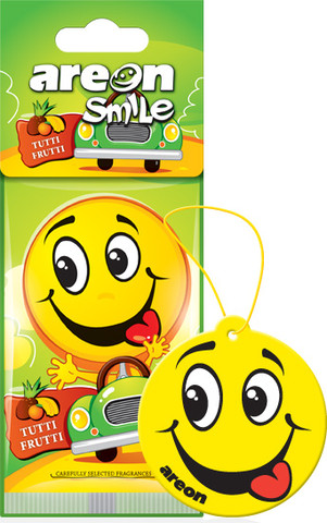 עץ ריח דגם SMILE בניחוח – Black Crystal מבית Areon מכיל 5 יח - AREON