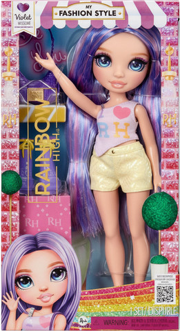 בובת ויולט ווילו Rainbow High My Fashion Style