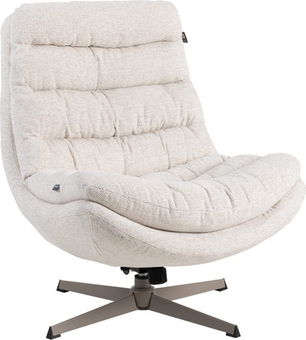 כורסא דגם קומפורט מסתובבת בצבע שמנת