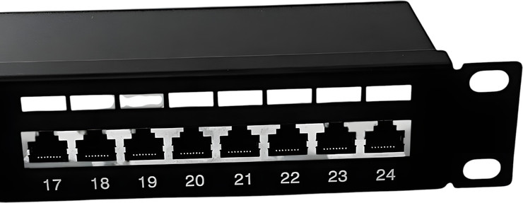 פנל 24 פורטים CAT6 FTP לארון תקשורת