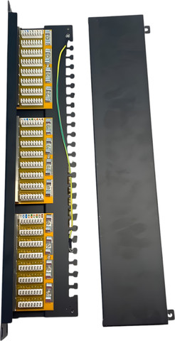 פנל 24 פורטים CAT6 FTP לארון תקשורת