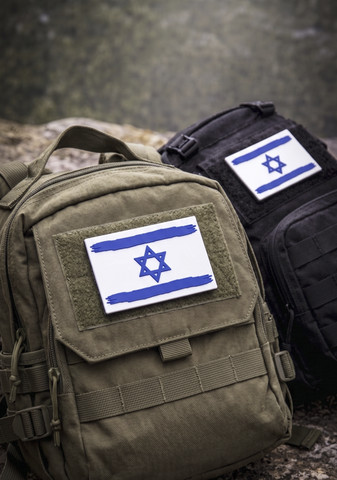 פאצ' דגל ישראל סיליקון גמיש (PVC) עם סקוטש | פאצ' גומי איכותי לתיקים, מדים ונשקים עמידים וגמישים במיוחד