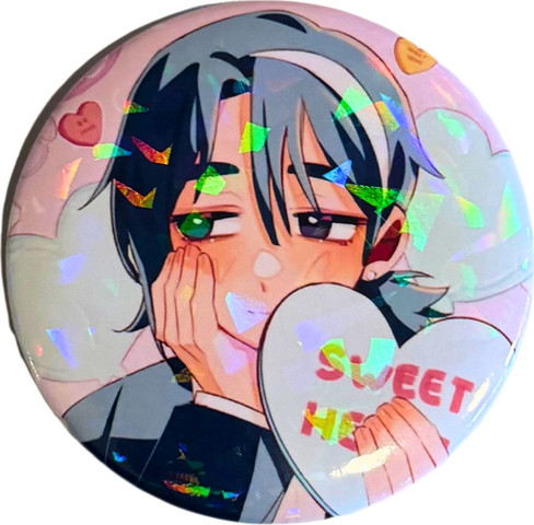 סיכת סואה מנצנצת 58 מ״מ – Alien Stage sua pin — שניהם ביחד